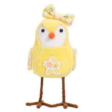 Figurine d'oiseau de Pâques, décoration de vacances,-Jaune