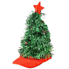 Kerst Kerstmuts Niet-geweven Kerstman Baard-Groene boomhoed met