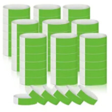 Wasserfeste Papierarmbänder für Veranstaltungen, Konzert-Identifikationsarmbänder, Einweg-Klebearmbänder, leuchtende Farben, Verschlussbänder,