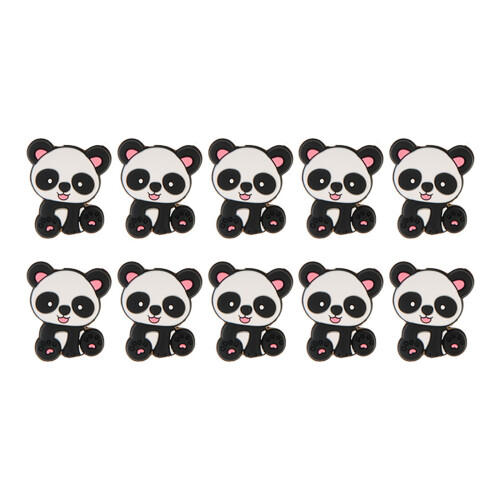 Knitting Needle Stoppers Needle Tip Covers- panda powder