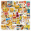Μικρά αυτοκόλλητα φαγητού για scrapbooking, 100 τεμάχια αδιάβροχα αυτοκόλλητα βινυλίου, 1