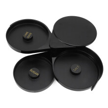 Professional 3Tier Bar Glass Rim for Home Bars, Hotels, Restaurants, Food Grade Sugar and Salt Rim Cocktail Bartender Tool