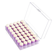 40Pcs Reusable Sponge Daubers with Organiser Box Kid-Purple