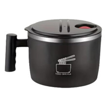 1000 Ml Large Thai Soup Bowl, Noodle Bowl, Lunch Container, Cereal Bowls for Home, Kitchen, Camping Black