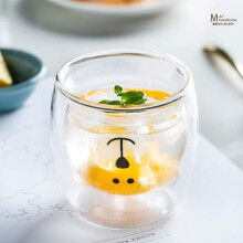 Double Wall Glass Coffee Tea Cup With Heat Resistant And Condensation Resistant Properties, Adorable Interior Design Perfect For Cappuccino,