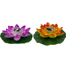 Solar Lotus Flower, Pool Light, Floating Artificial Lotus Lantern (Purple Orange) Ref: 1575