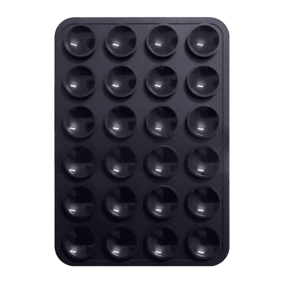 Sticky Mobile Grip Film Silicone Suction Cup Mount Adhesive Smartphone Holder Multipurpose Grip Film Black 9365049150293