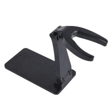 Foldable barcode scanner Adjustable holder for desktop Compact base for various scanners Sturdy and durable construction for retail