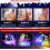 Christmas Window Lights, 3 Pack Multicoloured Stocking, Snowman, Santa Hat with Suction Cup 5