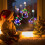 Christmas Window Lights, 3 Pack Multicoloured Stocking, Snowman, Santa Hat with Suction Cup 4