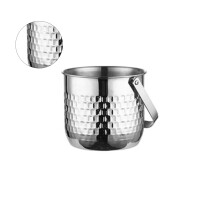Stainless Steel Ice Bucket Champagnes Wine Beer Wine-Silver B