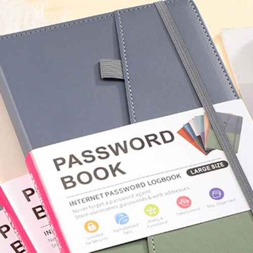Password Book with Alphabetical Tabs for Seniors, Durable, Easy to Use Ref: 4776 1