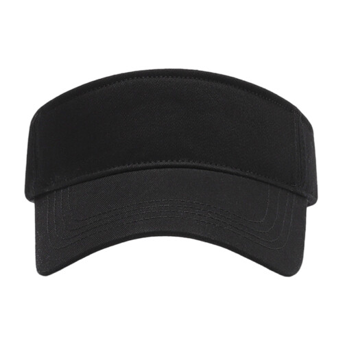 Cotton Wide Brimmed Sun Hat with Sweat Resistant Feature-Black