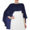 Pull élégant châle enveloppant le cou avec-Bleu marine profond 1
