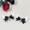 Delicate Winged Hair Bows For Baby-Black Left and left models 5