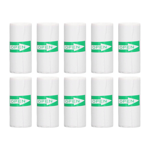 10 Rollen Thermodruckerpapier, selbstklebende