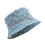 Distressed Bucket Hat Adjustable Floppy Hat Headwear Wide-Blue 1