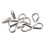 10 Pcs Stainless Steel Thimble for Fixing Workpiece Wire Rope Sleeve Triangular Cable Clips Ref: 4083 1
