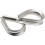 10 Pcs Stainless Steel Thimble for Fixing Workpiece Wire Rope Sleeve Triangular Cable Clips Ref: 4083 5