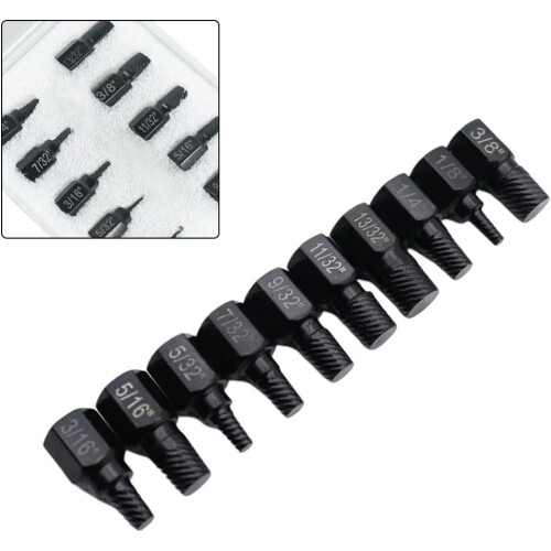 Extraction Tools 10piece screw extractor set for professionals and DIY projects. 1