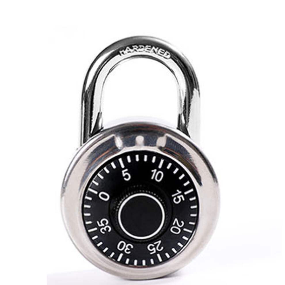 Dial Combination Padlock With Hardened Steel Shackle, Precision Engineered Keyless Security Lock For School Gym Lockers And Cabinets, Picking Resistan 9554910086155