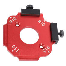 Runder Eckenradius-Vorlage Holzarbeiten Fräser-Schablone aus Aluminiumlegierung R10 T10 R15