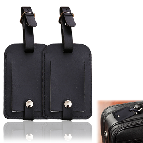 Travel Chic: Δερμάτινες ετικέτες αποσκευών, επιφάνεια ανθεκτική στην υγρασία για