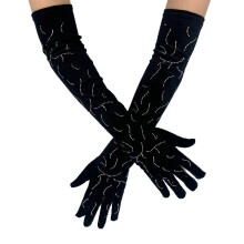 Gants longs pour boîte de nuit, gants à manches d'opéra pour