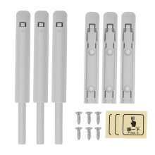 Nyomásra nyitó rendszer, zökkenőmentes kilincscsere szállodákba, repülőterekre, apartmanokba, oxidációálló, hosszú élettartam, több