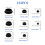125Pieces Silicone Rubber Plugs Heat Resistant Cold Proof 3