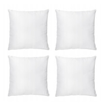 Toby Cushion Set of 4, 45 x 45 cm, Soft Polyester Filling, White, Decorative, Easy Care