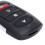Porte-clés télécommande clonée, appairage simple, large application, télécommande universelle à fréquence fixe 433 MHz pour la sécurité de 8