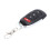 Porte-clés télécommande clonée, appairage simple, large application, télécommande universelle à fréquence fixe 433 MHz pour la sécurité de 2
