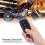Porte-clés télécommande clonée, appairage simple, large application, télécommande universelle à fréquence fixe 433 MHz pour la sécurité de 7