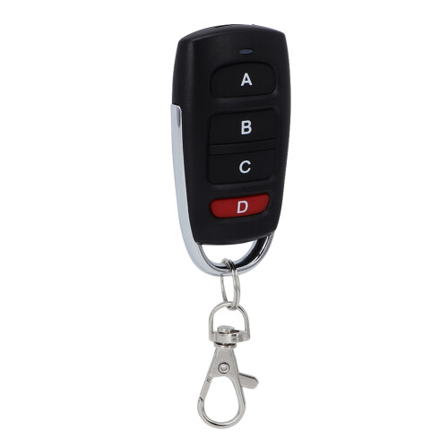 Porte-clés télécommande clonée, appairage simple, large application, télécommande universelle à fréquence fixe 433 MHz pour la sécurité de 2