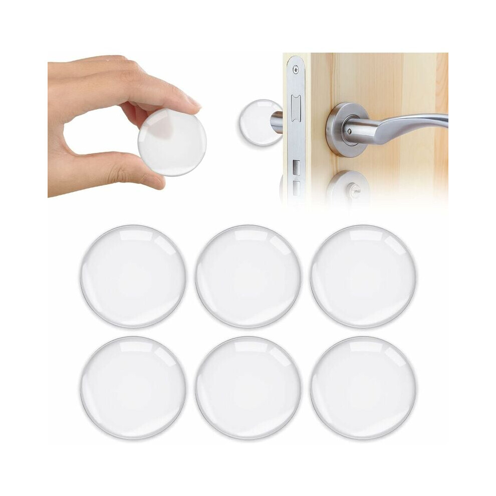 Door Stoppers Wall Protector, Extra Strong Adhesion With Advanced 3M Adhesive, Durable Material Offers Quiet Protection Against Door Handle Damages, P 9198585106994