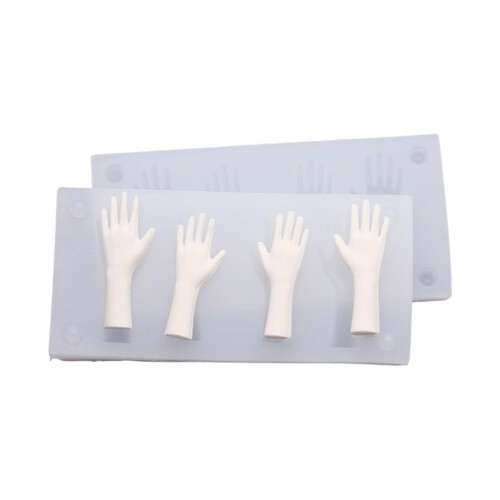 Skin Friendly Silicone Hand Mould for Safe Clay Projects-L