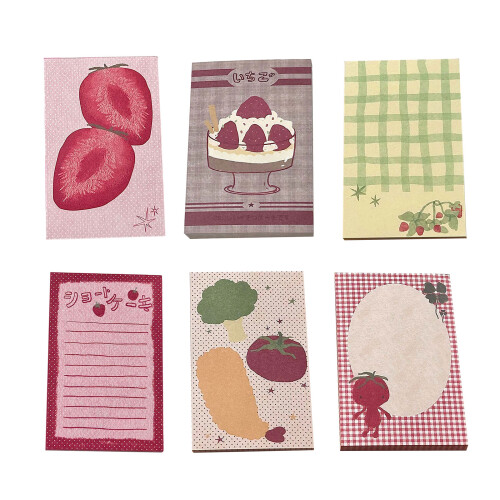 Multipurpose Fruit Pattern Theme Design Adhesive Stick Note-6 1