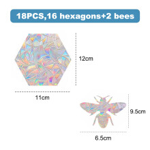 Window Clings for Glass Windows, Anti-Collision Window Decals Rainbow Prismatic Window Clings, Sun Catcher Sticker Non Adhesive Window Stickers for