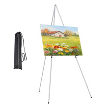 Light Weight Metal Foldable Art Sketching Stand For-silver