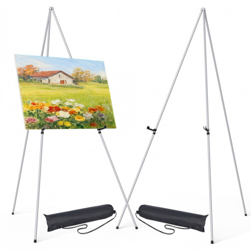 Light Weight Metal Foldable Art Sketching Stand For-silver 1