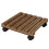 Sturdy built wooden plant shelf with efficient roll function for daily use (25 x 25 cm). 1