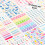 Decorative Journaling Sticker Portable Adhesive-Vitality. Notes 6