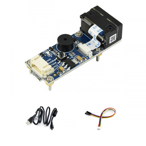 Barcode Scanner Module 1D/2D Codes, QR Code Reader Onboard Micro USB and UART Serial Port