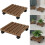 Sturdy built wooden plant shelf with efficient roll function for daily use (25 x 25 cm). 5