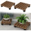 Sturdy built wooden plant shelf with efficient roll function for daily use (25 x 25 cm). 4