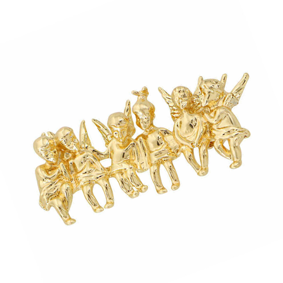 Lovely Little Angel Brooch Elegant Alloy Laple Pin Lightweight