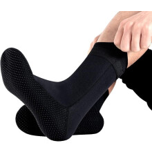 3 mm black diving socks, neoprene socks, wetsuit for men and women
