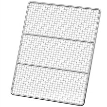 Stainless Steel Grill Grid, NonStick for Gas Grill, Fish, Vegetables, Steak 40x30cm