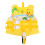 Swimming jacket for toddlers with adjustable B14yellow M 1
